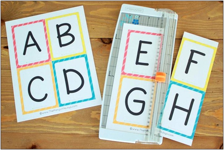 Free Printable Alphabet Flash Card Template