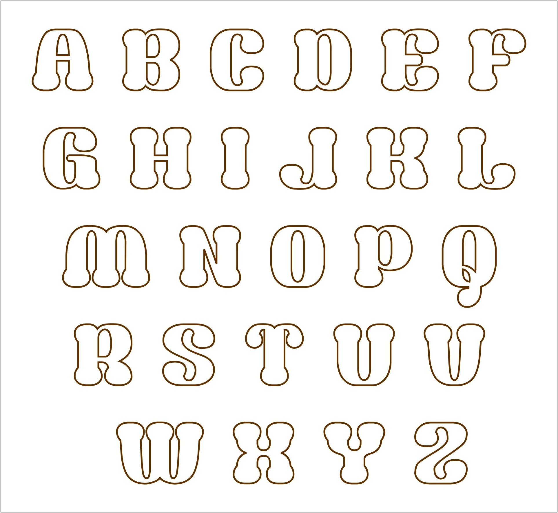 Free Printable Alphabet Templates For Applique