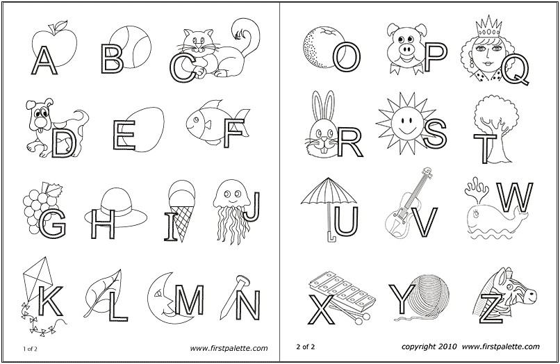 Free Printable Alphabet Templates With Pictures