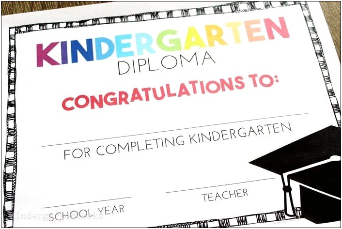 Free Printable Award Templates For Kindergarten