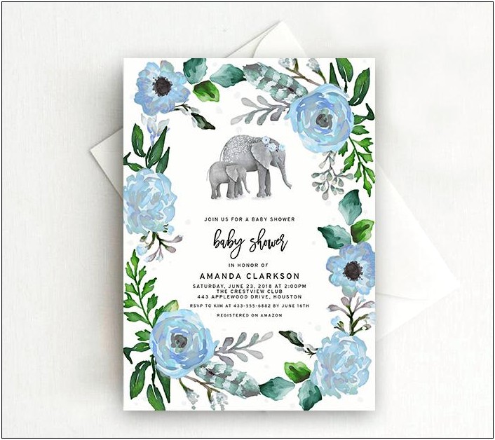 Free Printable Baby Shower Elephant Template Favor Boxes
