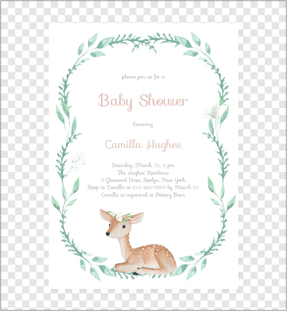 Free Printable Baby Shower Flyer Template