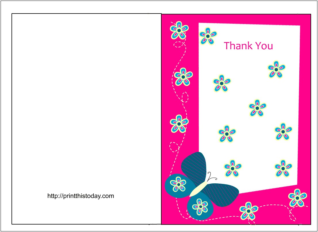Free Printable Baby Shower Thank You Cards Templates