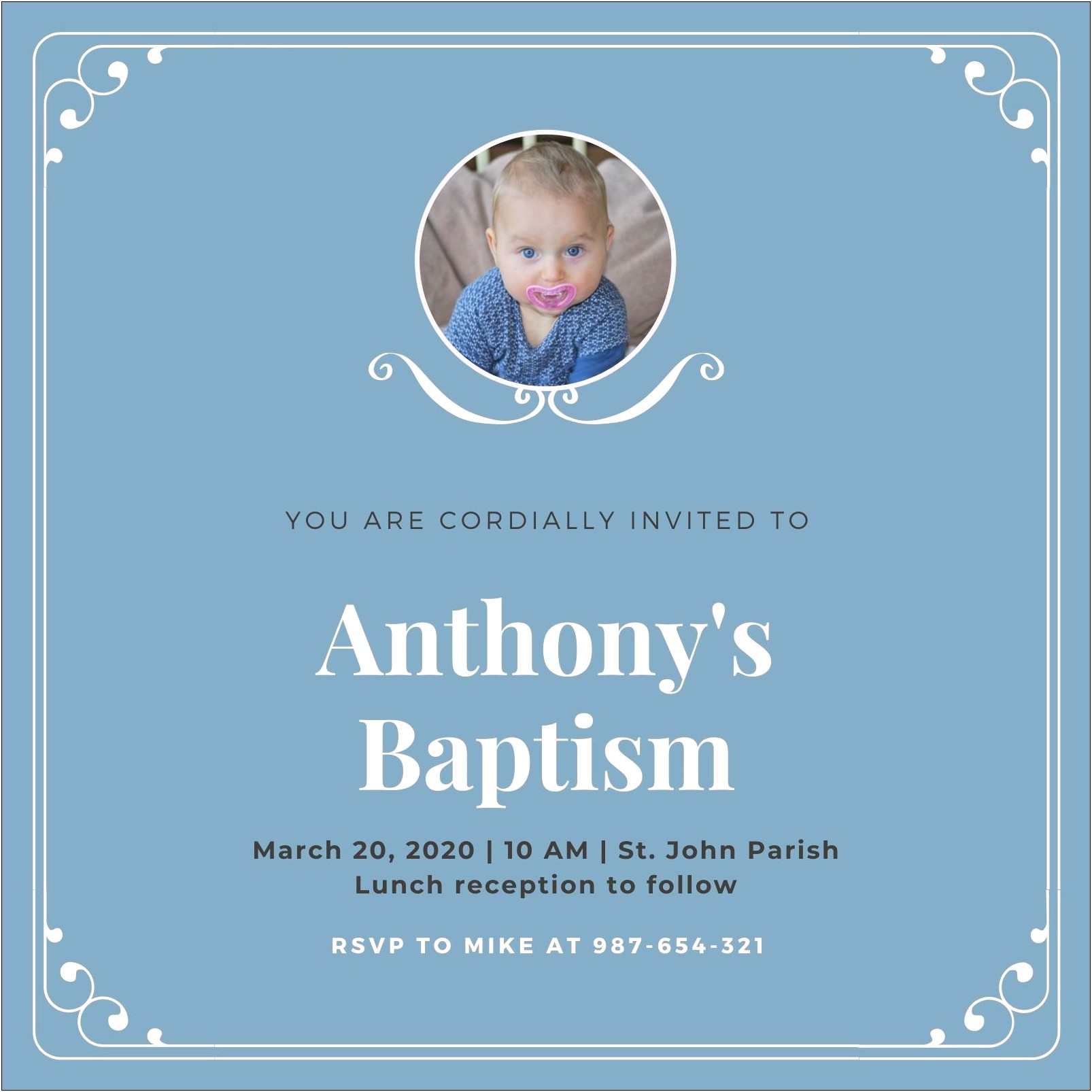 Free Printable Baptism Invitation Cards Templates