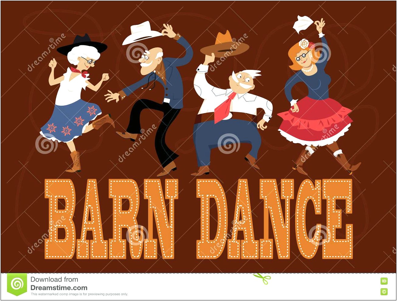 Free Printable Barn Dance Poster Template