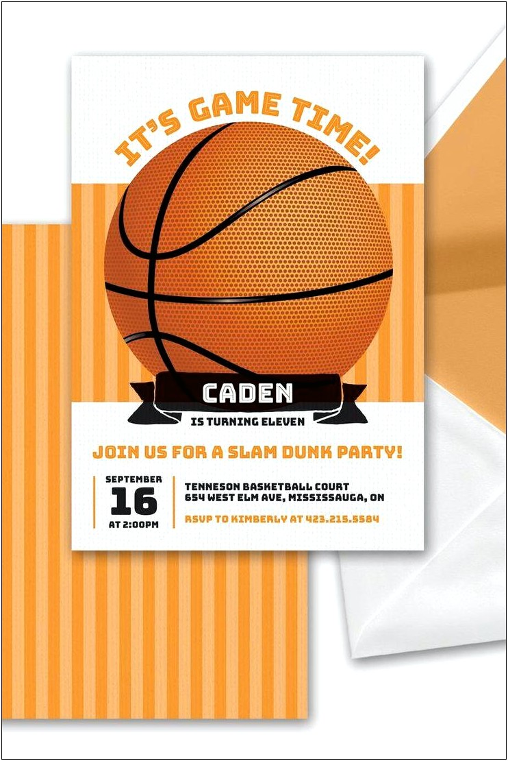 Free Printable Basketball Baby Shower Invitations Templates