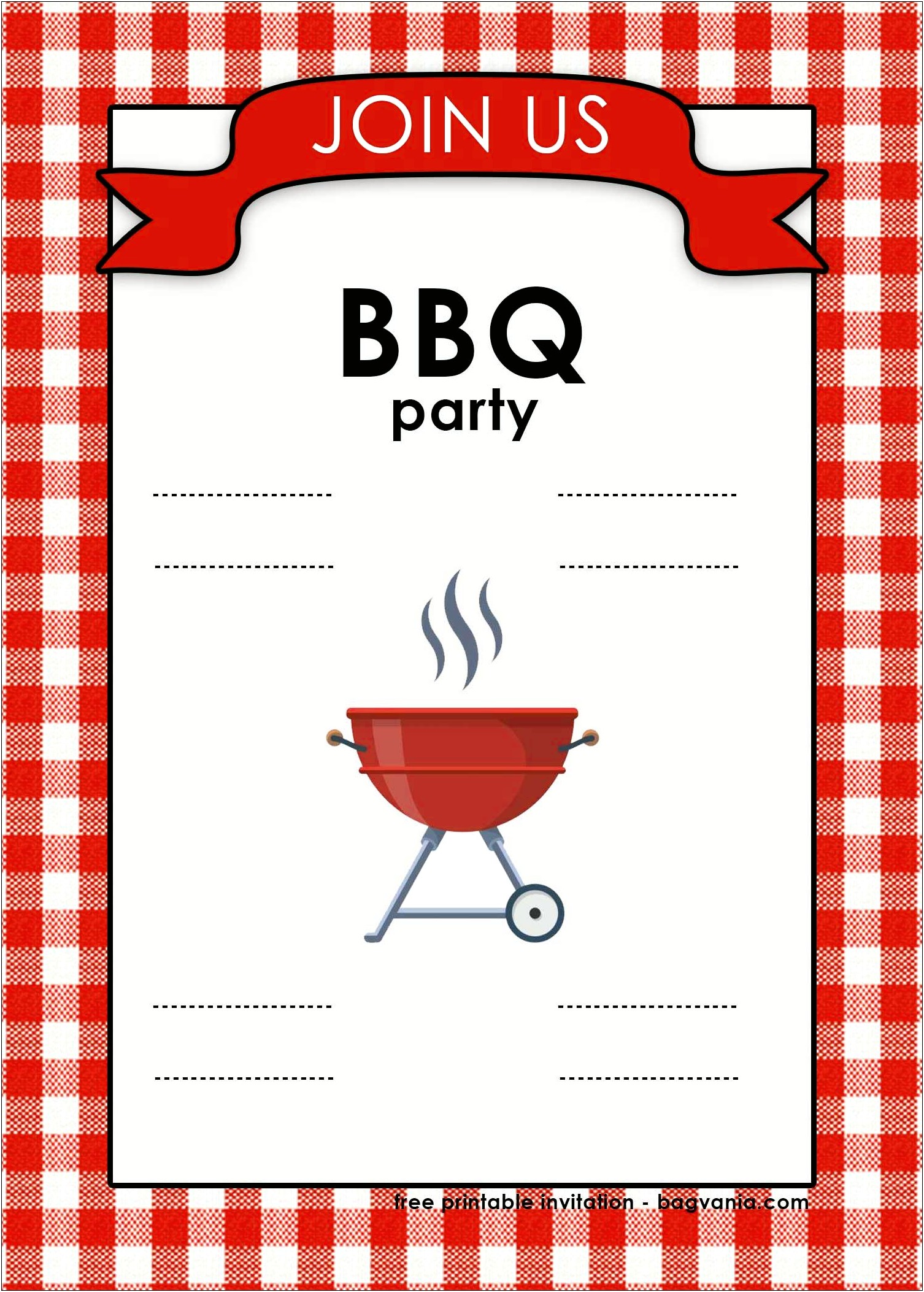 Free Printable Bbq Party Invitation Templates