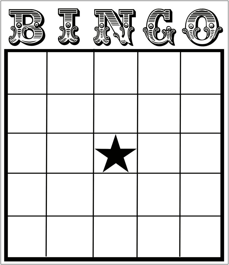 Free Printable Bingo Templates For Teachers
