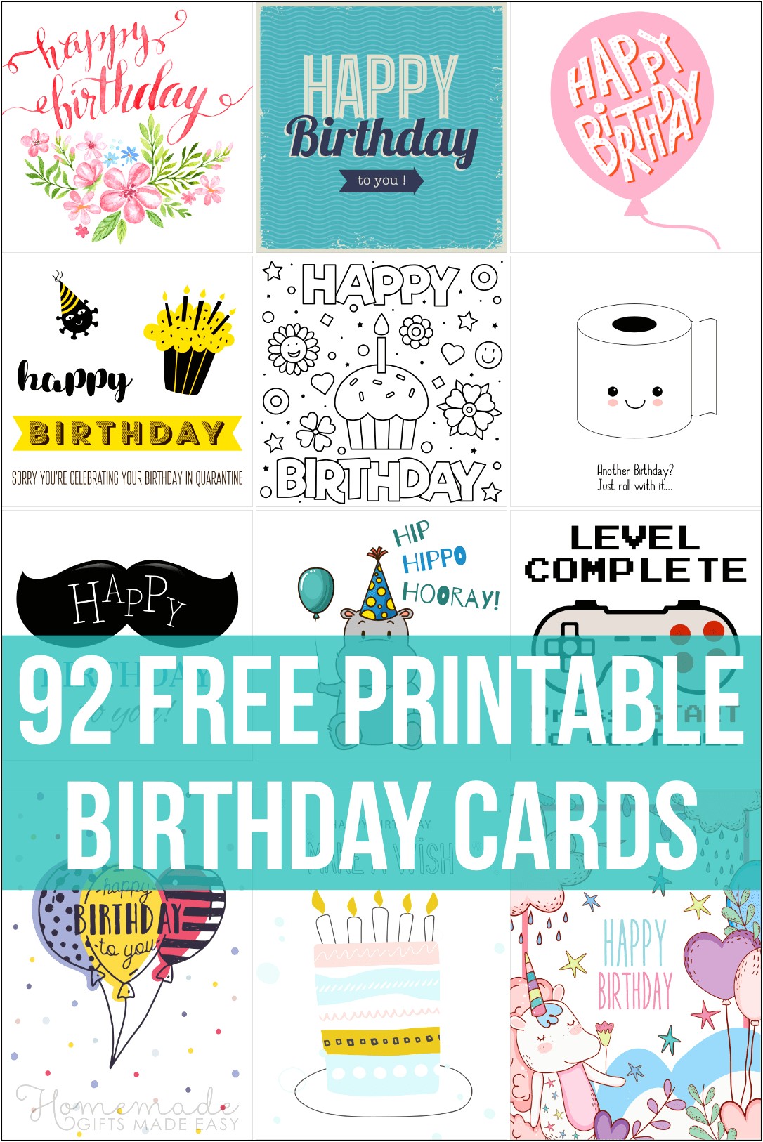 Free Printable Birthday Cards Pdf Templates