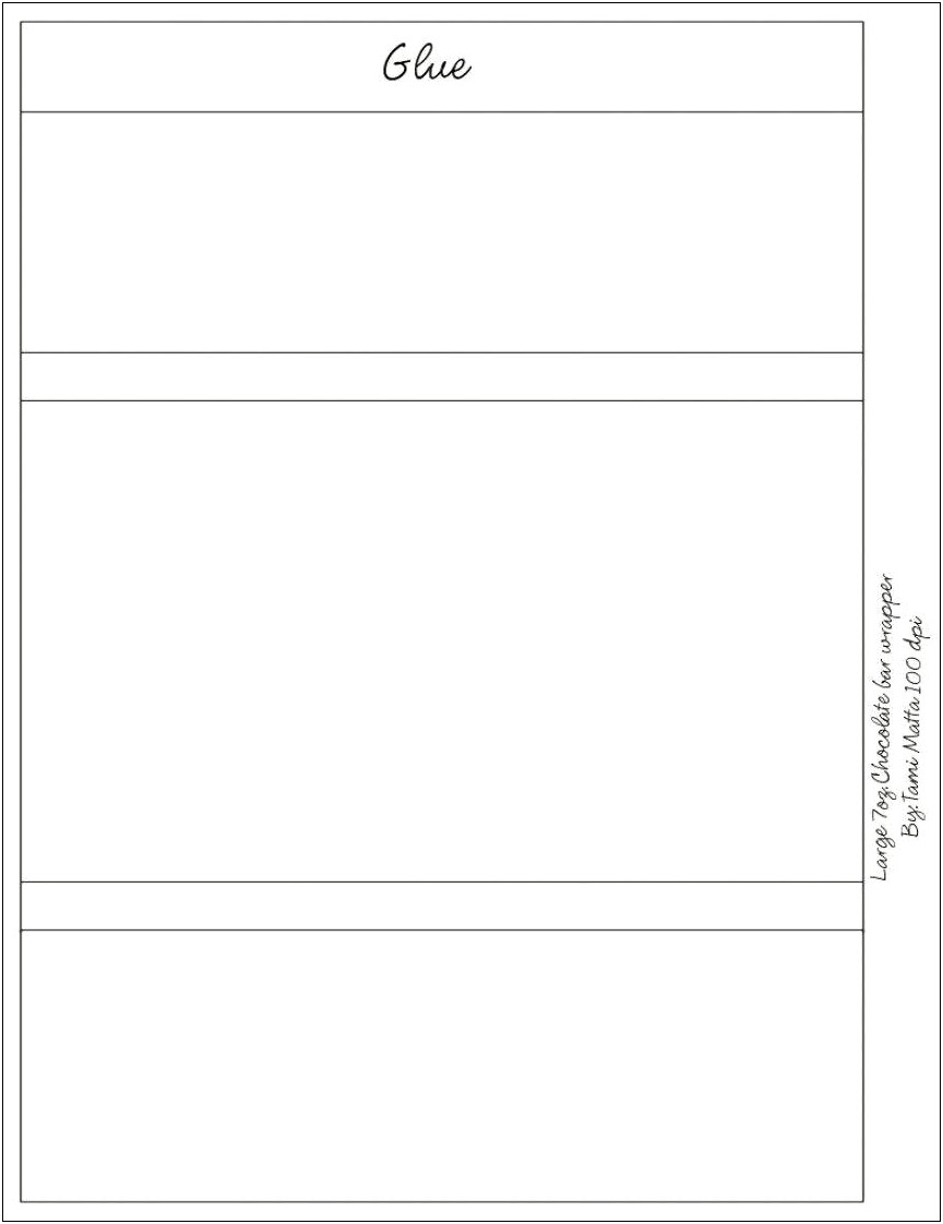 Free Printable Blank Candy Bar Wrapper Template Word