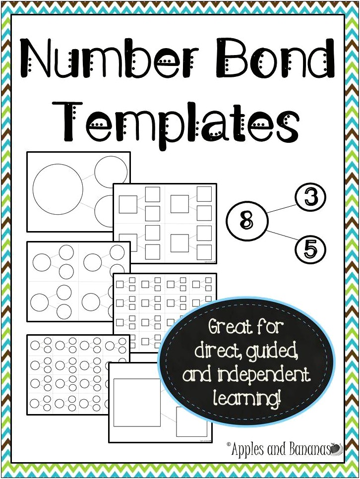 Free Printable Blank Template For Number Bonds