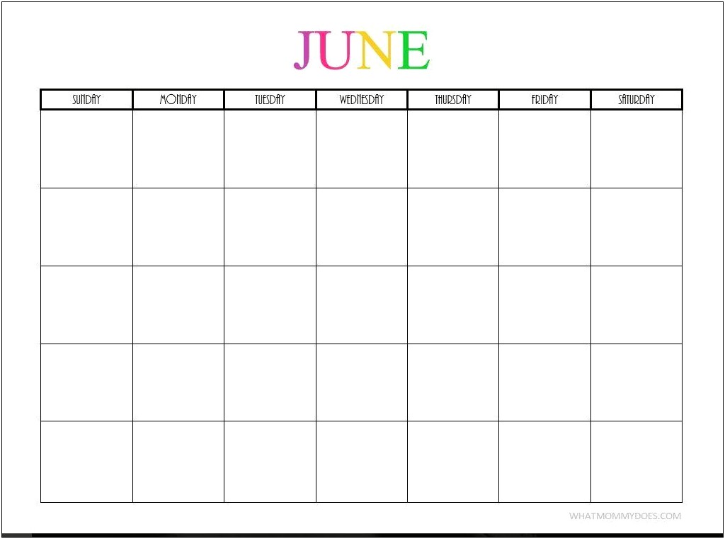 Free Printable Blank Weekly Planner Template 2019