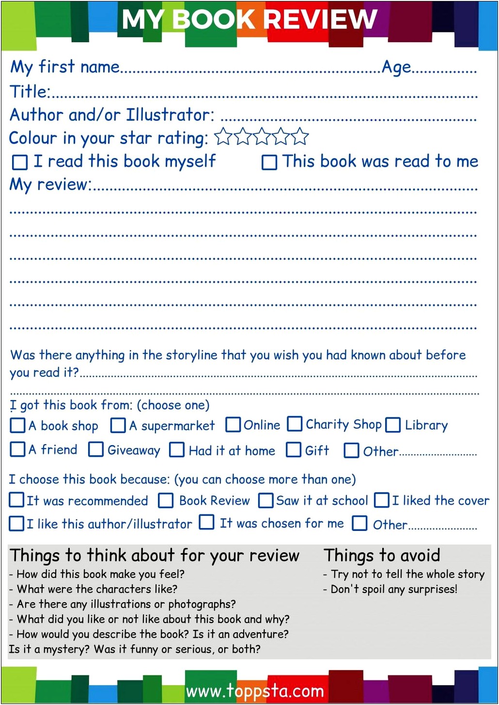 Free Printable Book Review Report Template Templates Resume Designs 