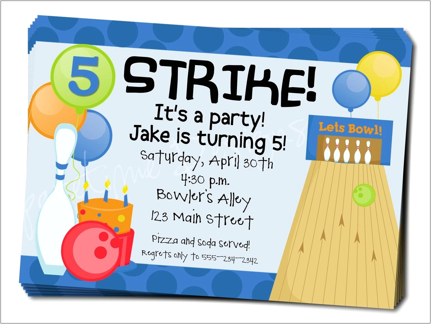 Free Printable Bowling Party Invitations Templates