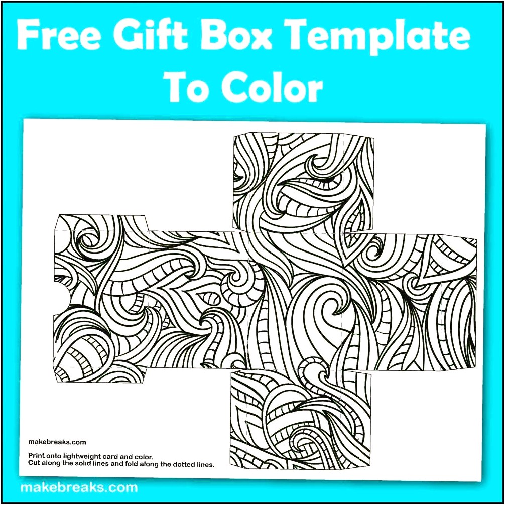 Free Printable Box Templates Out Card