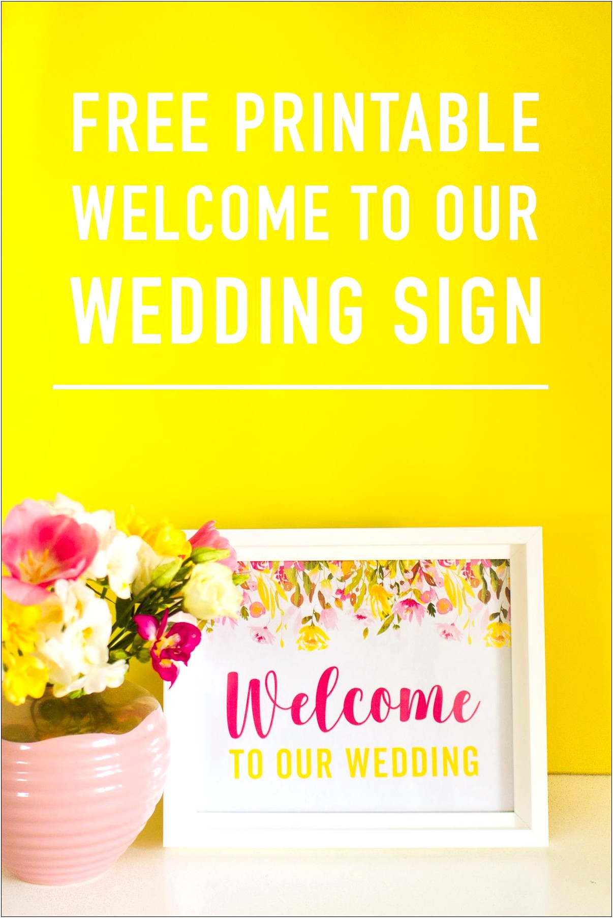 Free Printable Bridal Shower Welcome Templates