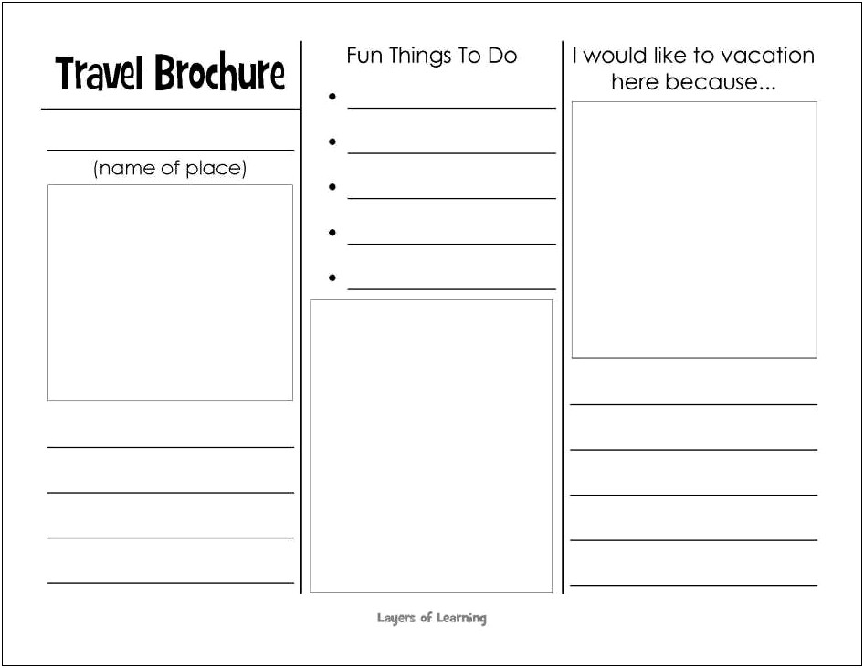 Free Printable Brochure Templates For Student Projects