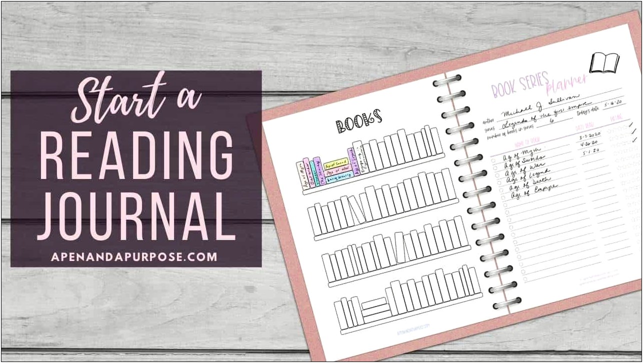 Free Printable Bullet Journal Books To Read Template
