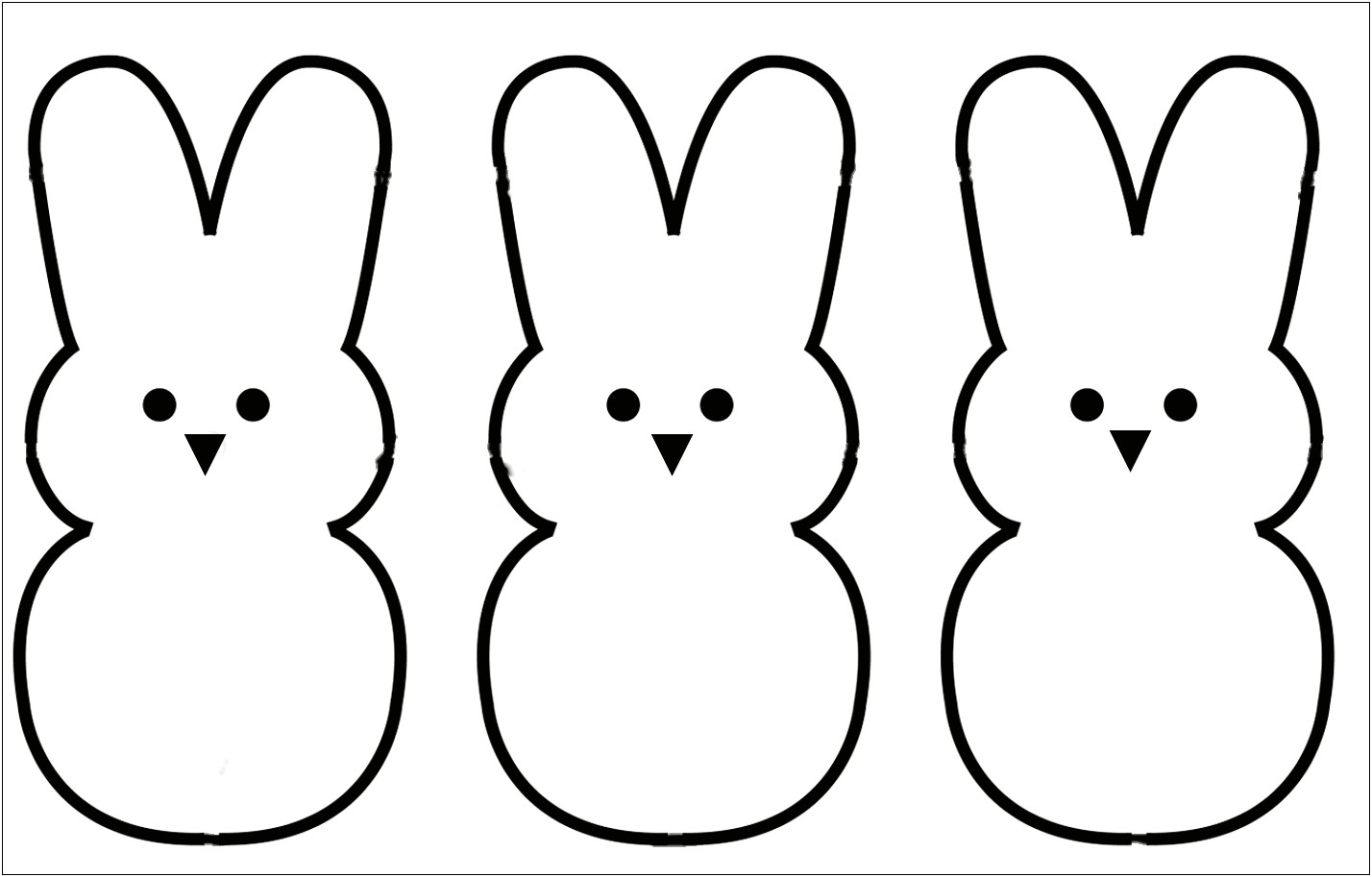 Free Printable Bunny Head Sewing Template