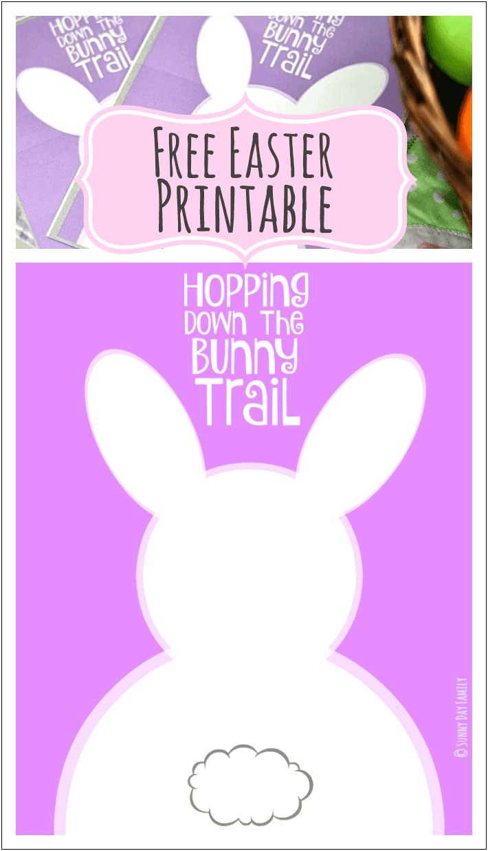 Free Printable Bunny Templates For Easter Cards