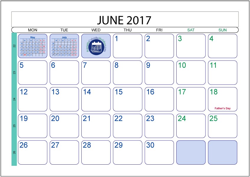 Free Printable Calendar Template May 2017