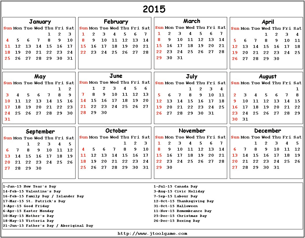 Free Printable Calendar Templates August 2015