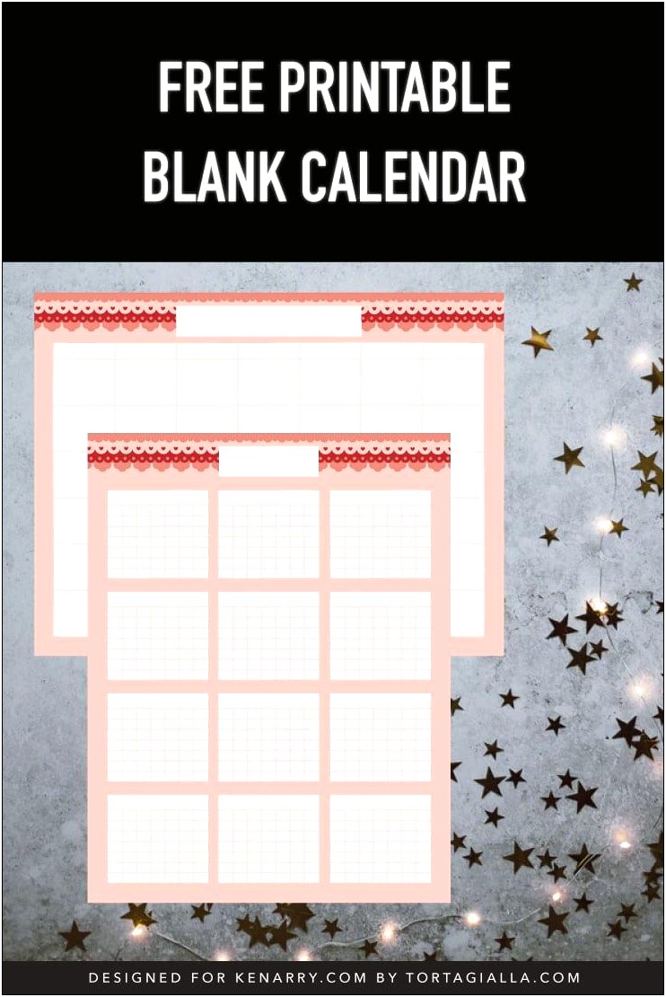 Free Printable Calendar Templates With Months