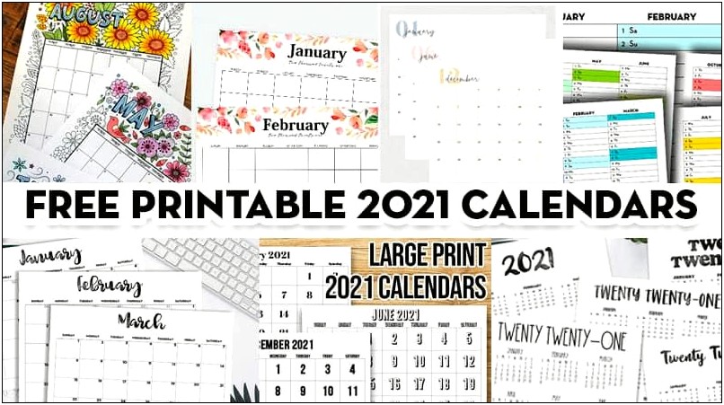 Free Printable Calendar Templates Without Year