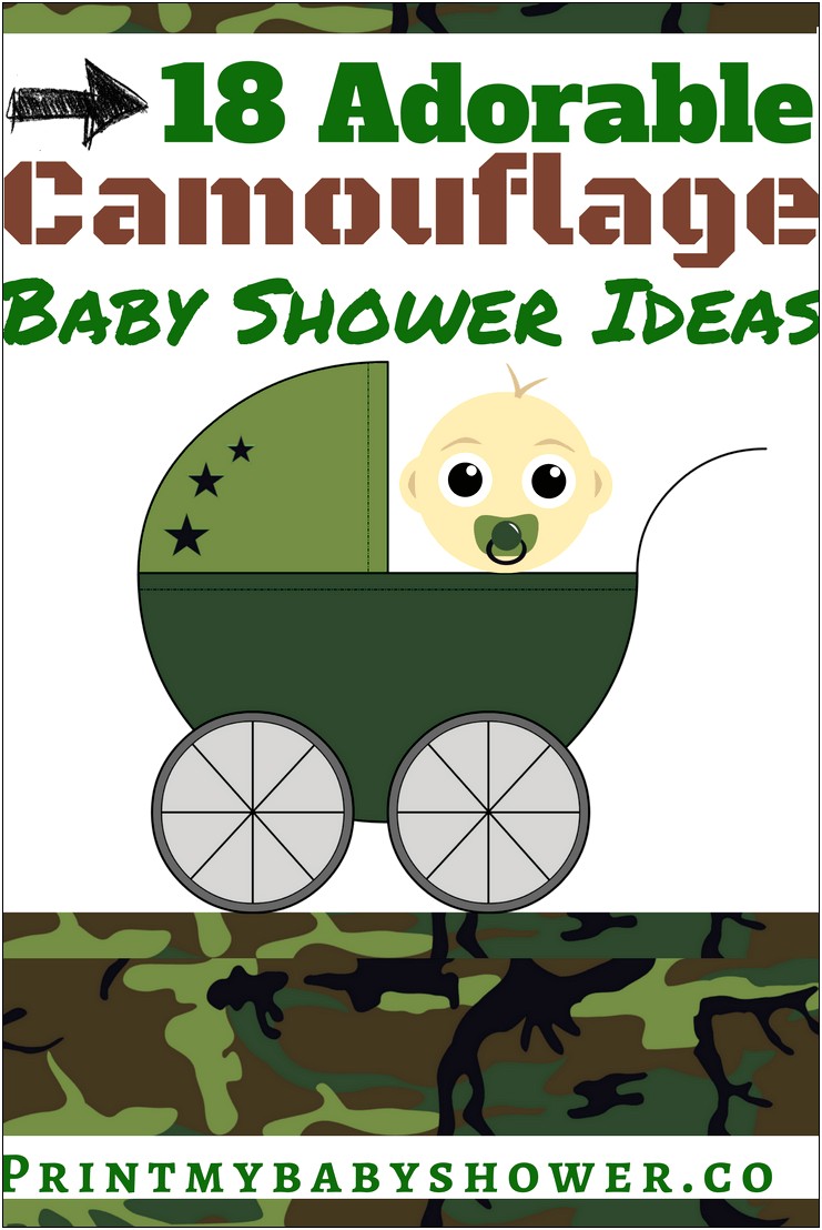 Free Printable Camo Baby Shower Invitations Templates