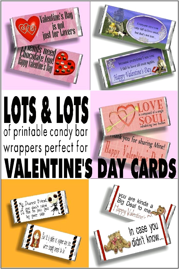 Free Printable Candy Bar Wrappers Templates Valentine& 39