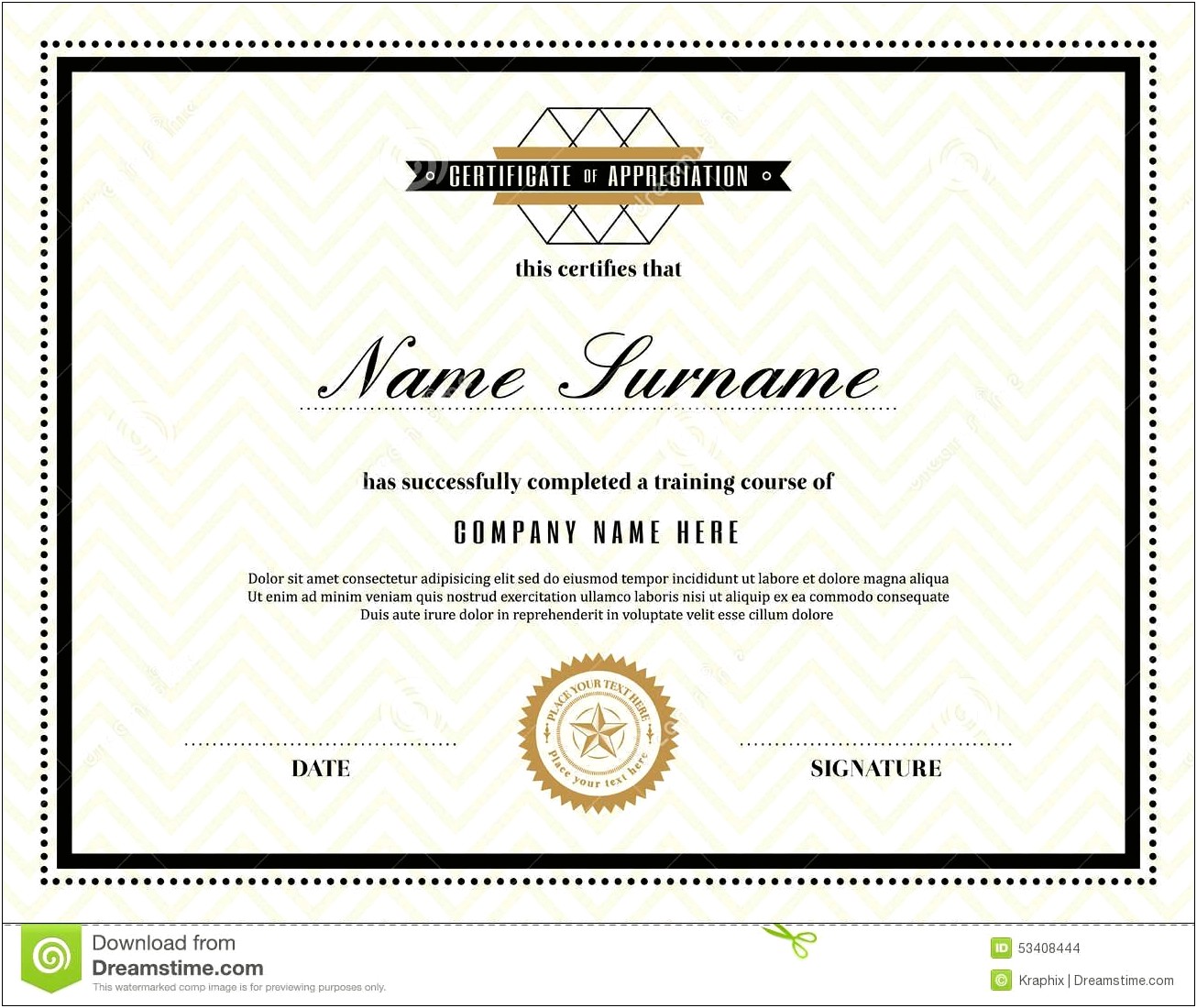 Free Printable Certificate Of Training Templates