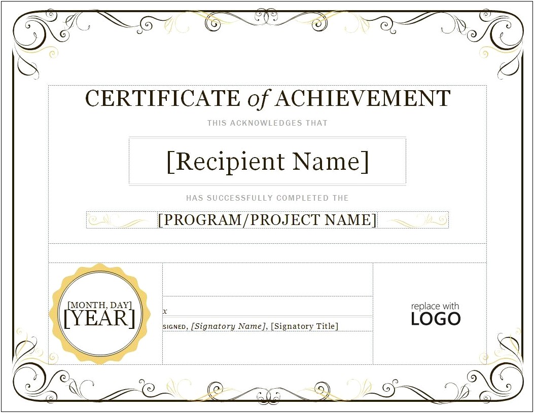 Free Printable Certificates Of Achievement Templates