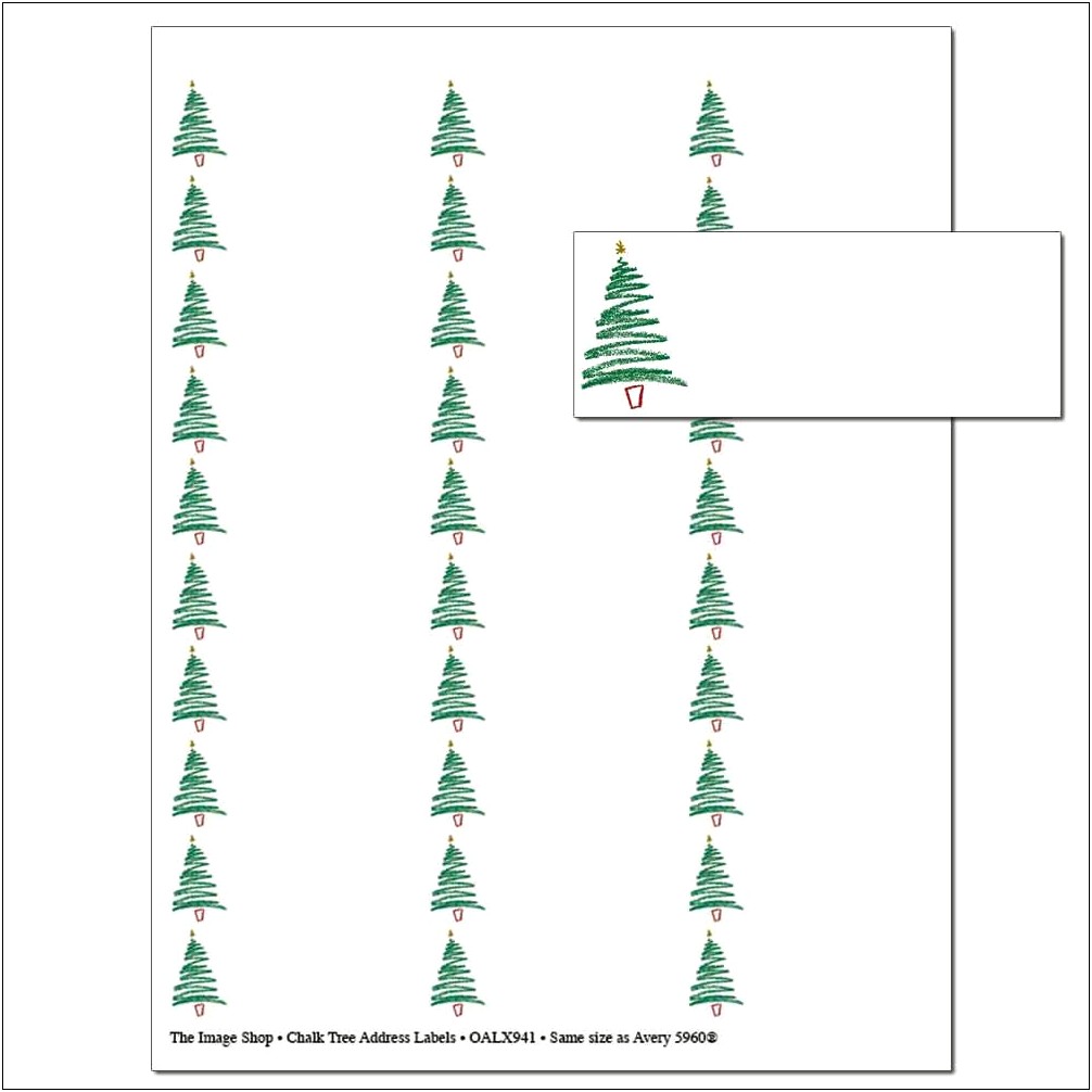 Free Printable Christmas Address Label Template 30