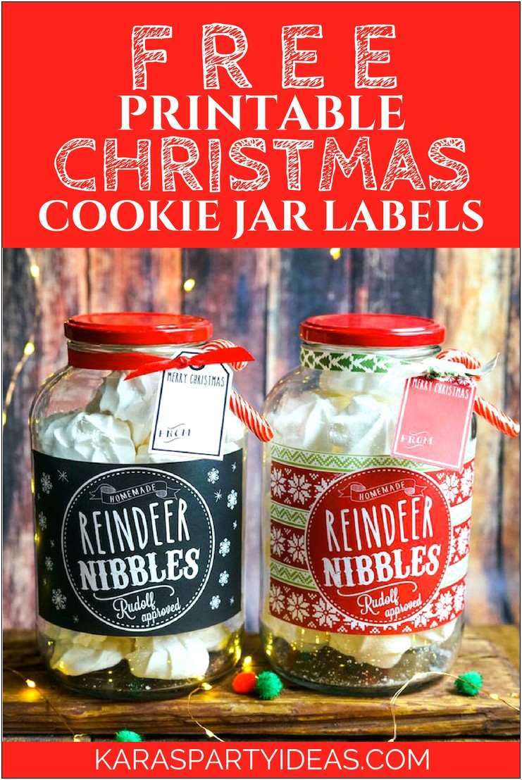 Free Printable Christmas Mason Jar Labels Template