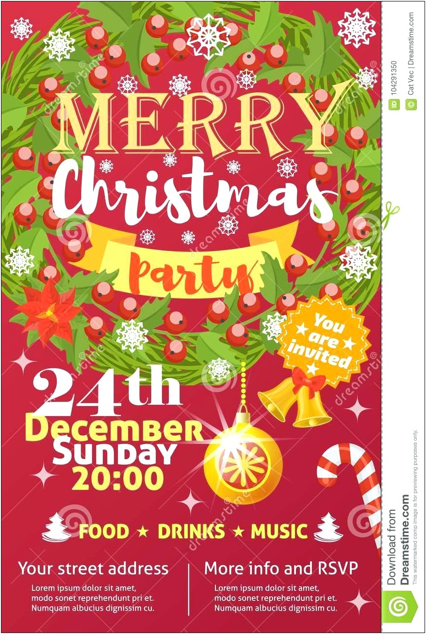 Free Printable Christmas Party Poster Templates