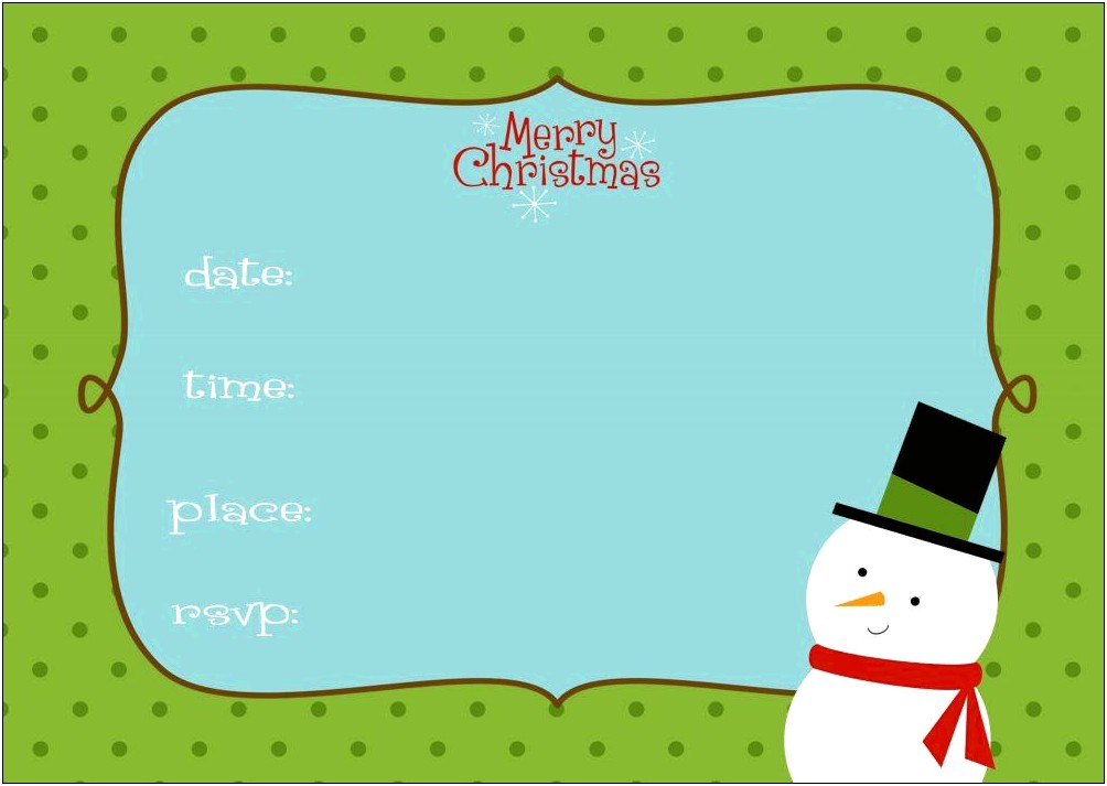 Free Printable Christmas Party Save The Date Templates