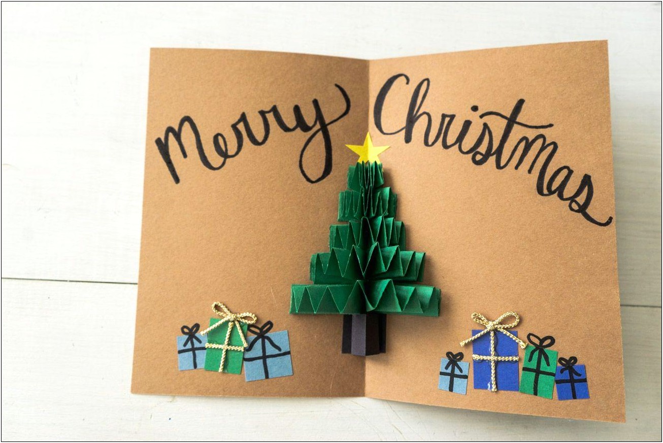 Free Printable Christmas Pop Up Card Templates
