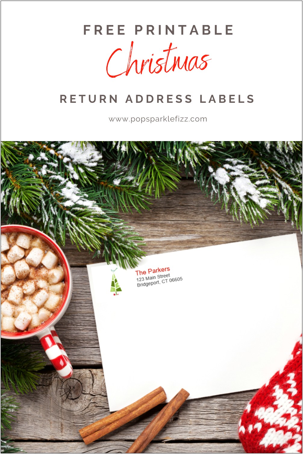 Free Printable Christmas Return Address Label Templates