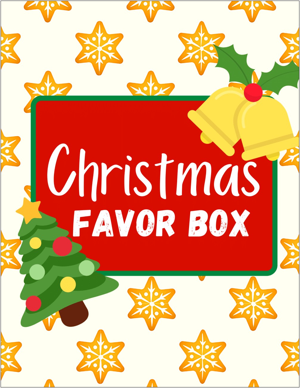Free Printable Christmas Treat Box Templates