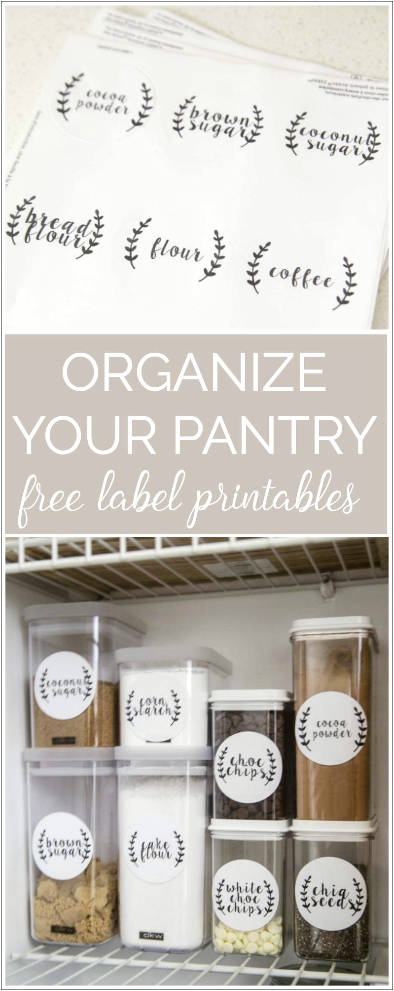 Free Printable Cosmetic Organizing Labels Template