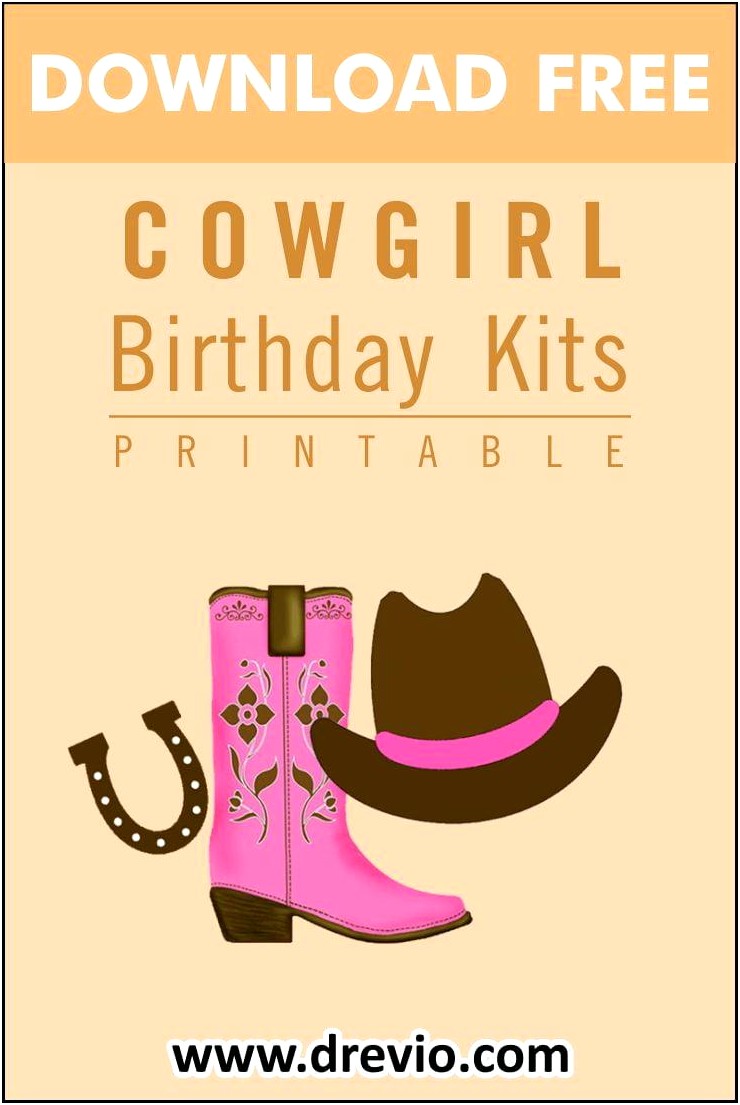 Free Printable Cowboy Invitations Template Free
