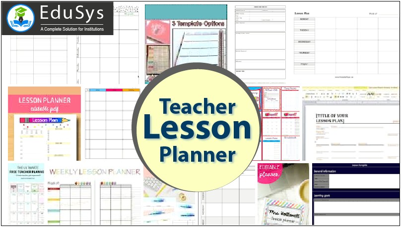 Free Printable Daily Lesson Planner Template