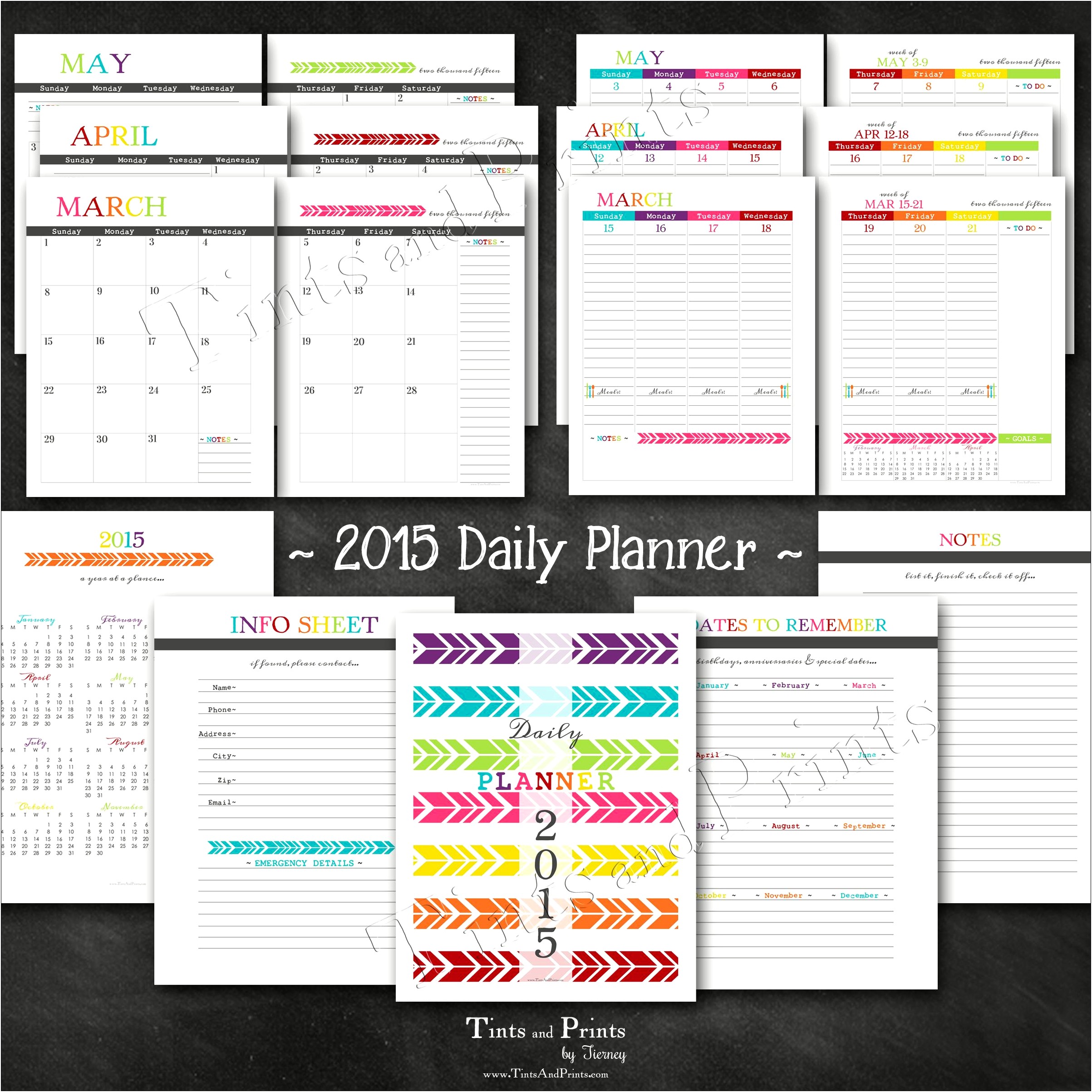 Free Printable Daily Planner Template 2015