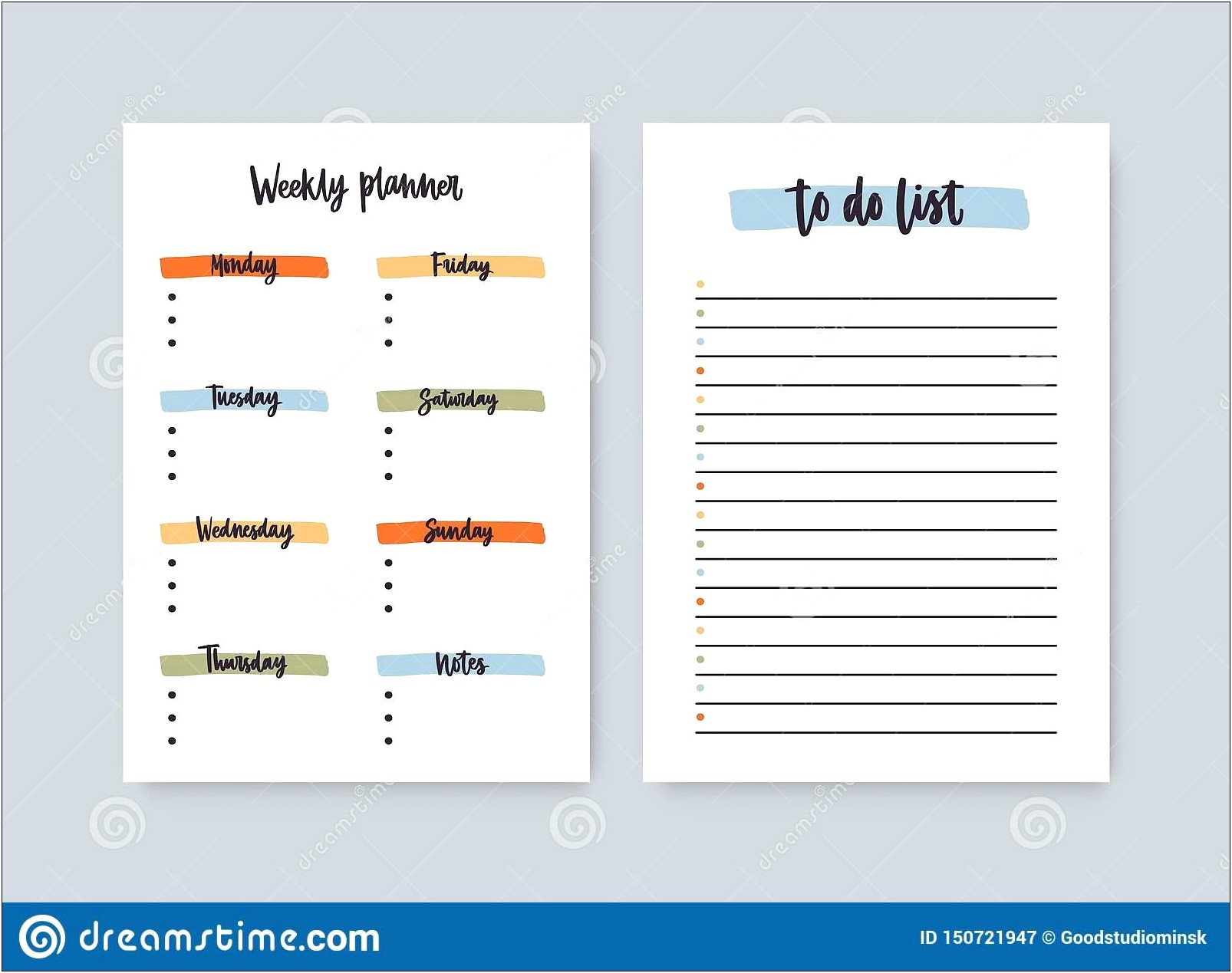 Free Printable Daily To Do List Template Colorful
