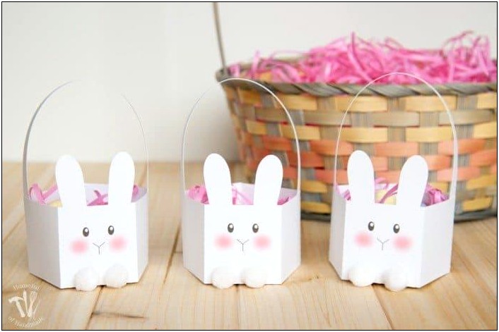 Free Printable Easter Bunny Basket Template