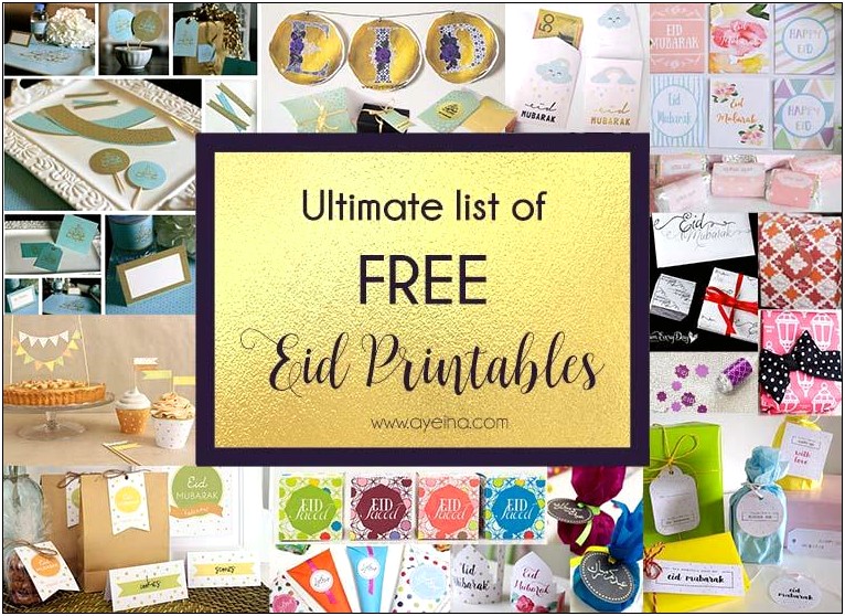Free Printable Eid Celebration Flyer Templates