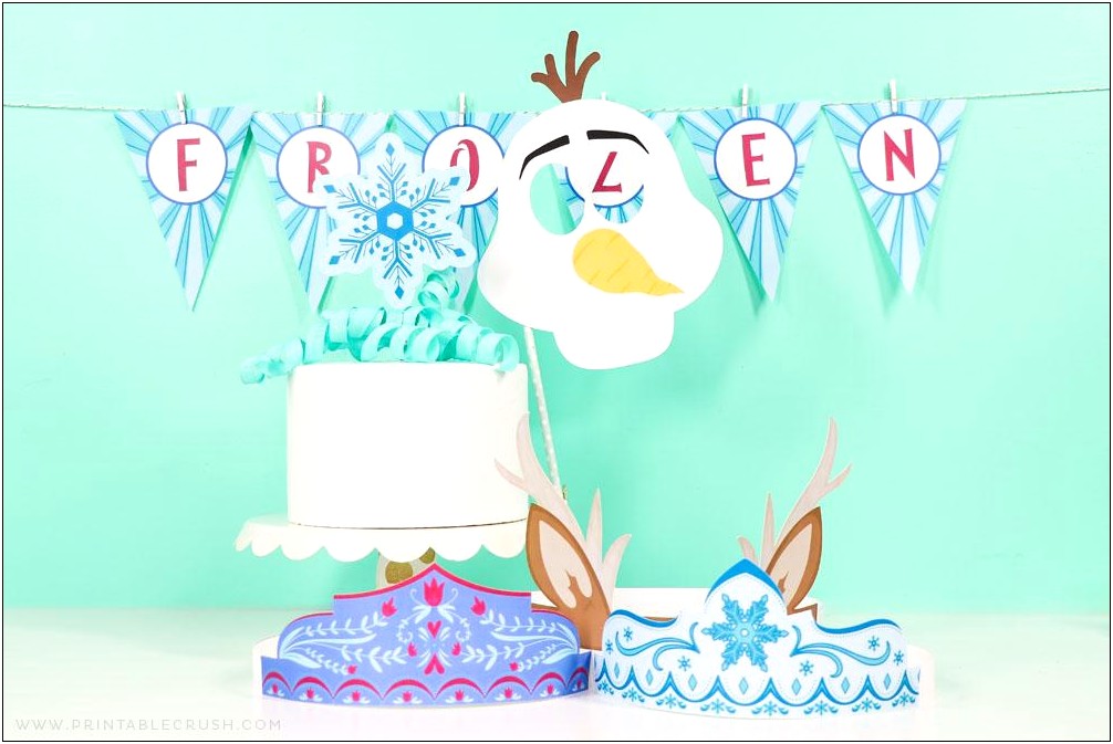Free Printable Frozen Happy Birthday Banner Templates