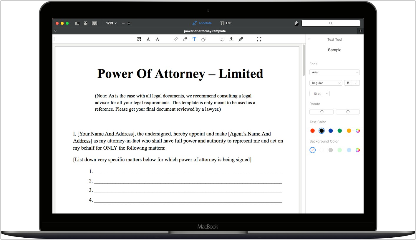 Free Printable General Power Of Attorney Template