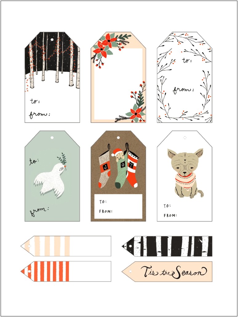 Free Printable Gift Label Templates For Word