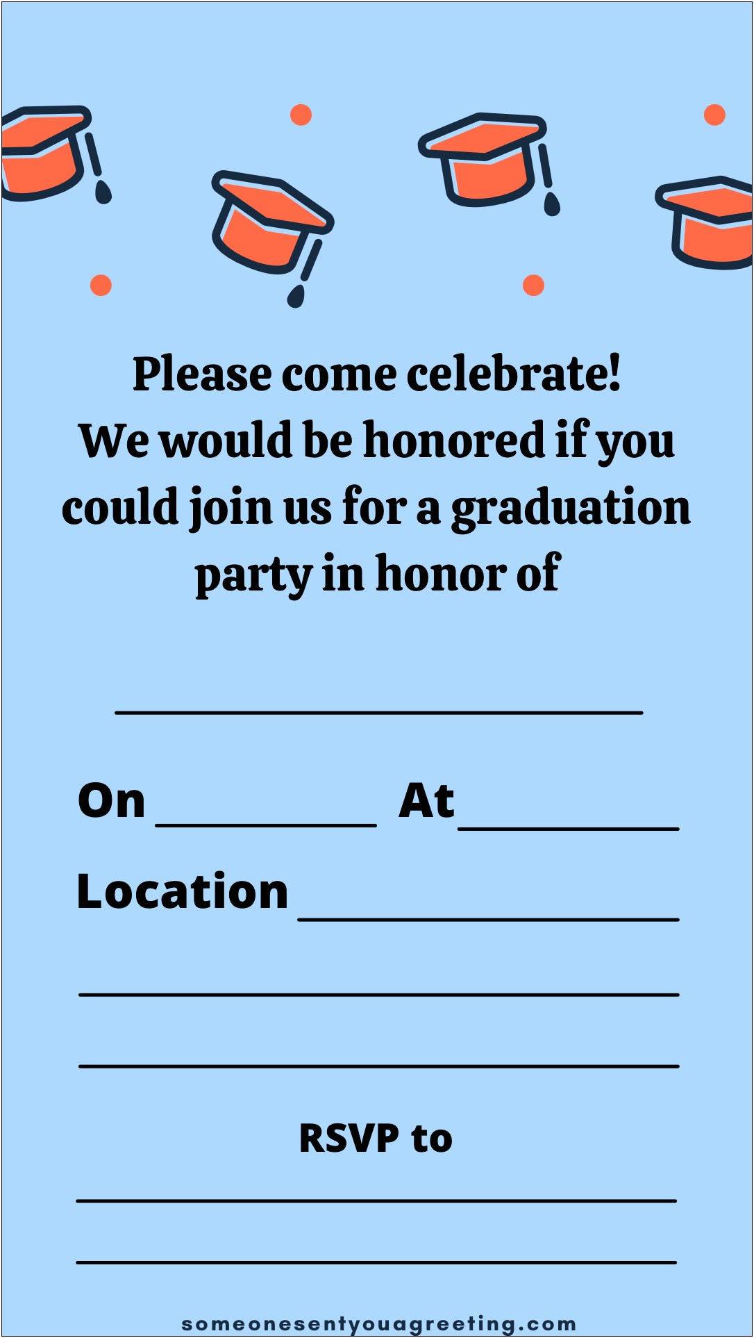 Free Printable Graduation Party Invitation Templates 2015